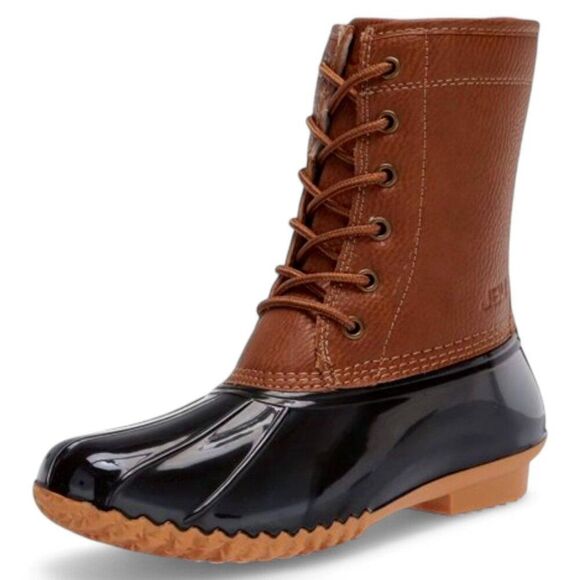 JBU by Jambu Womens Maplewood Waterproof Rain Mid Calf Boot Chocolate Brown - Picture 1 of 9